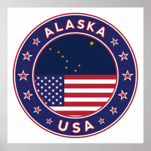 Affiche États-Unis d'Amérique, Alaska