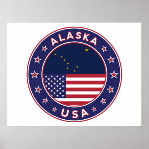 Affiche États-Unis d'Amérique, Alaska