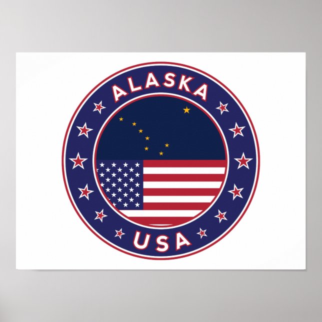 Affiche États-Unis d'Amérique, Alaska (Devant)