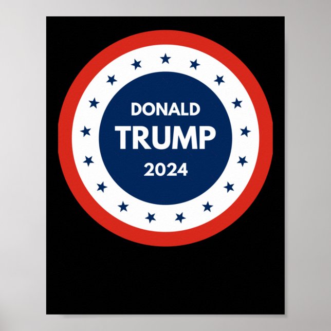 Affiche États-Unis Donald Trump 2024 (Devant)