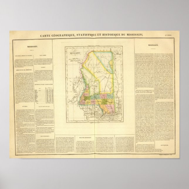 Affiche États-Unis du Mississipi (Devant)
