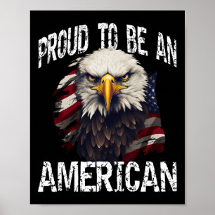 Affiche États-Unis Fier d'être un Américain