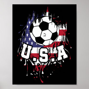 Affiche États-Unis Football Américain Footll Usa Futbol _1