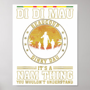 Affiche États-Unis Militaires Viêt Nam Vets Cadeau Di Di M