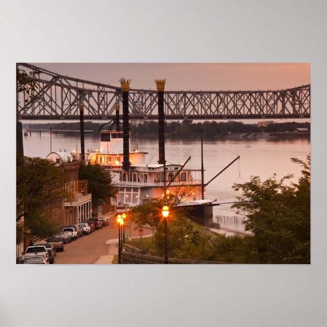 Affiche États-Unis, Mississippi, Natchez. Natchez Under th (Devant)