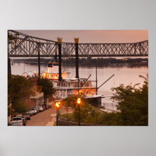Affiche États-Unis, Mississippi, Natchez. Natchez Under th