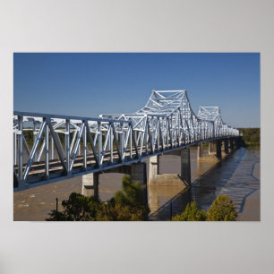Affiche États-Unis, Mississippi, Vicksburg. Autoroute I-20