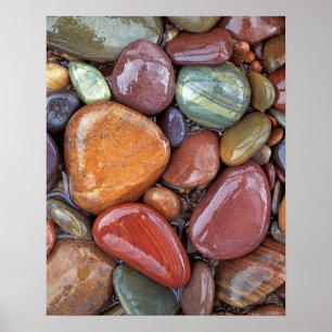 Affiche États-Unis, Montana, Clark Fork River, Stones 2