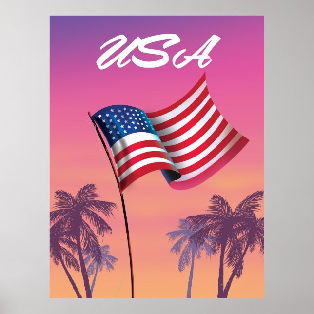Affiche États-Unis Stars and stripes (Devant)