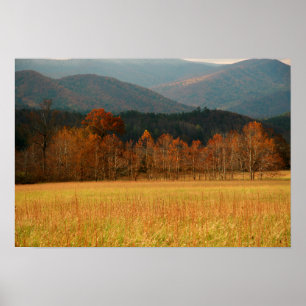 Affiche États-Unis, Tennessee. Cades Cove In Smoky Mountai