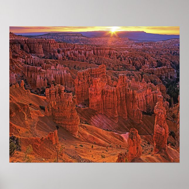 Affiche États-Unis, Utah, Parc national de Bryce Canyon. (Devant)