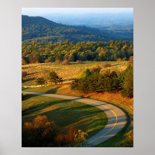 Affiche États-Unis, Virginie, comté de Patrick, The Blue R (Devant)