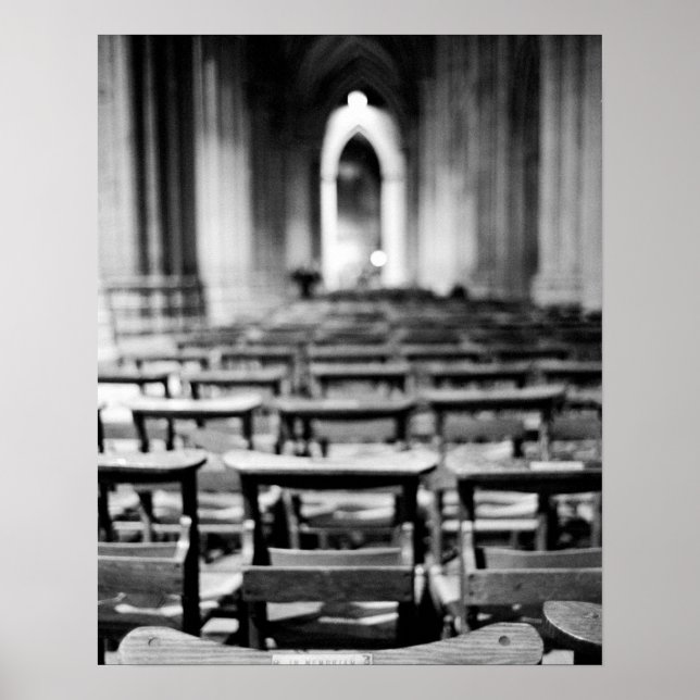Affiche États-Unis, Washington DC. Boutons de l'église nat (Devant)