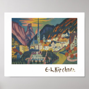 Affiche Été à Davos par E.L. Kirchener (1925)