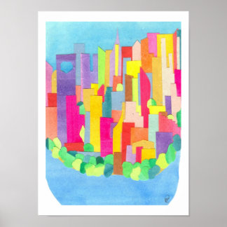 Affiche Été à Lower Manhattan