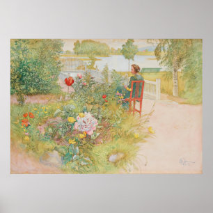 Affiche Été à Sundborn par Carl Larsson