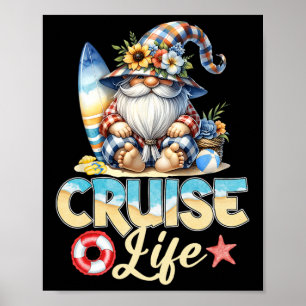 Affiche Été Avec Mes Gnomies Vacances Croisière Vie Gnome