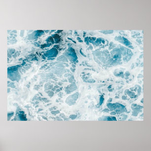 Affiche Été Bleu Océan Vague