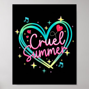 Affiche Été cruel drôle mignon rétro vintage 70s 80s