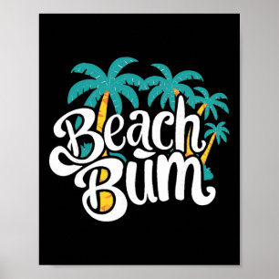 Affiche Été de fainéant de plage Sableux Océan Vibes et va