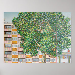 Affiche Été de mise en boîte de ville