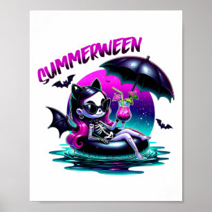 Affiche Été Fantôme Été Halloween Vibes Filles Femmes