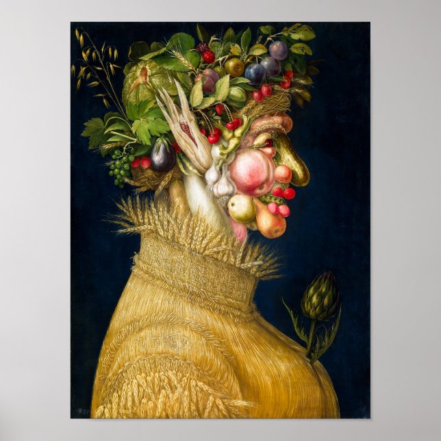 Affiche Été | Giuseppe Arcimboldo | (Devant)