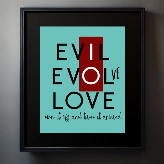 Affiche Éteins cachés du mal Éteins-le (Créateur téléchargé)