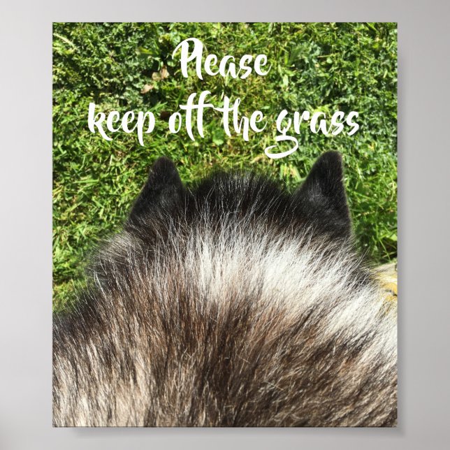 Affiche Éteins le panneau d'herbe, s'il te plaît (Devant)