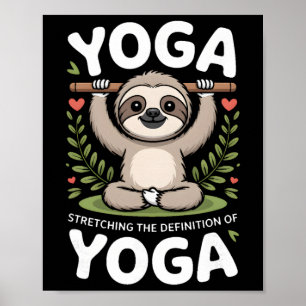 Affiche Étendre la définition de la paresse du yoga _3