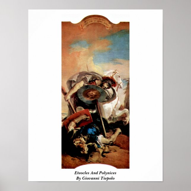 Affiche Eteocles And Polynices By Giovanni Tiepolo (Devant)