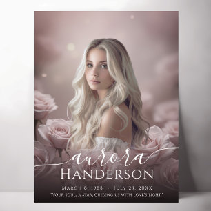 Affiche Eternal Love - Rose Celebration of Life Sign