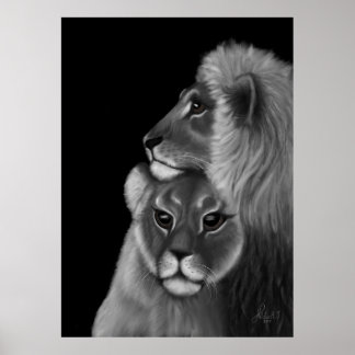 Affiche Éternel Bond : L'amour du lion dans les ombres