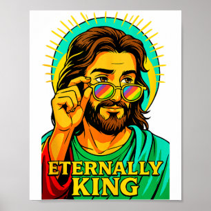Affiche Eternellement Roi Cool Jésus Christian Anime Manga