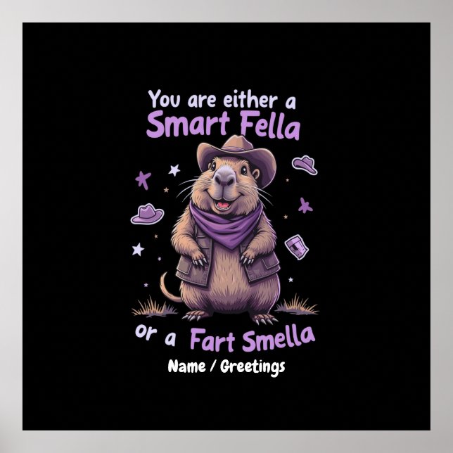 Affiche Êtes-vous une Smart Fella ou une Fart Smella Funny (Devant)