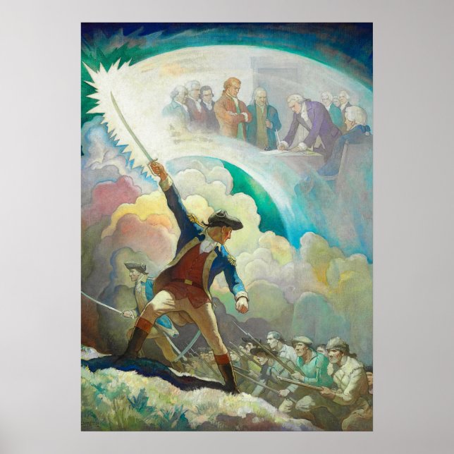 Affiche Ethan Allen, Précurseur de l'Indépendance par Wyet (Devant)
