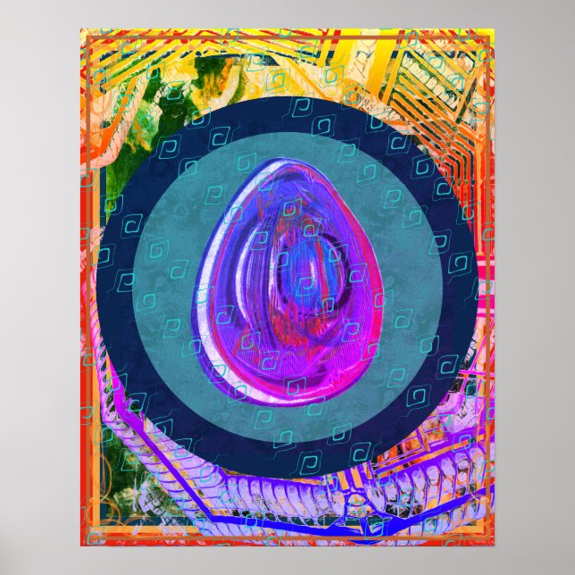 Affiche Ether élémentaire dans l'aide de méditation aérien (Devant)