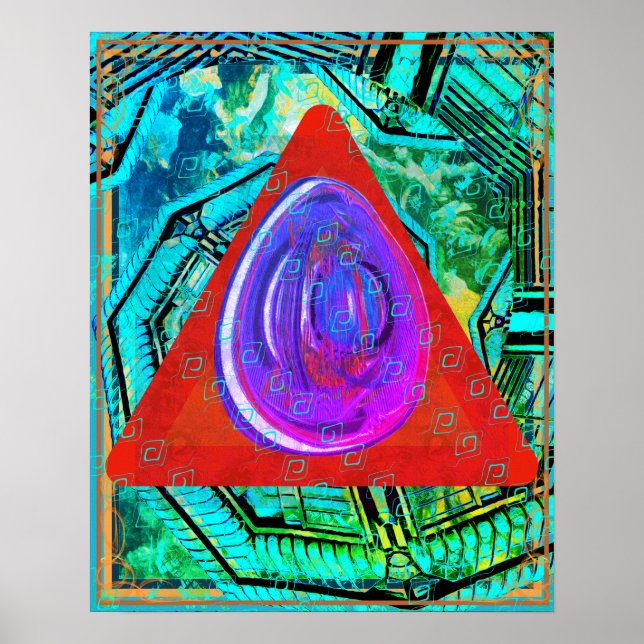 Affiche Ether élémentaire dans l'aide de méditation de feu (Devant)