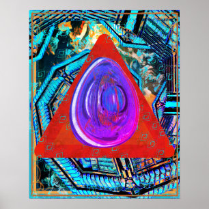 Affiche Ether élémentaire dans l'aide de méditation de feu