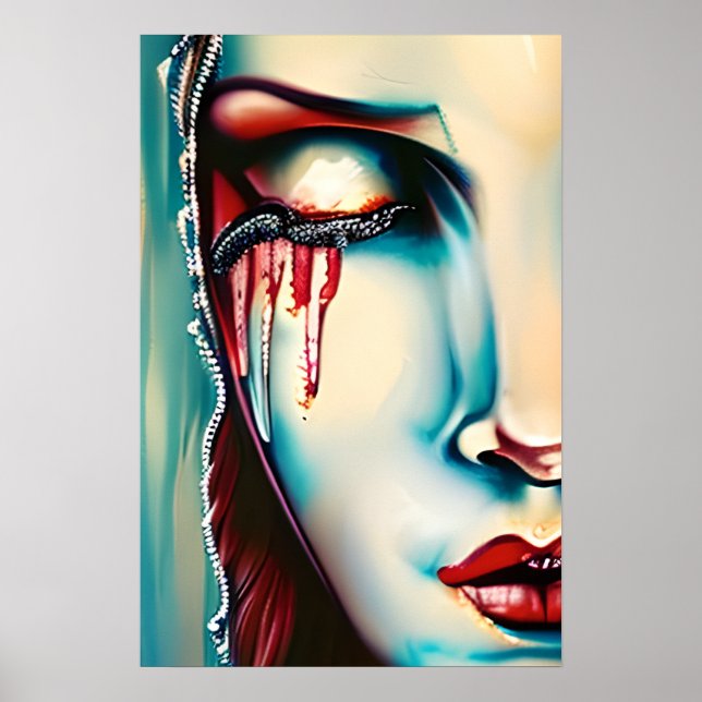 Affiche Ethereal Art Shimmery Woman (Devant)