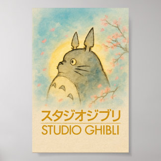 Affiche Ethereal Totoro Blossom