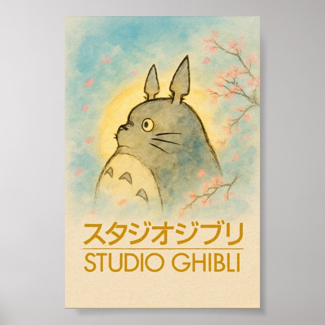 Affiche Ethereal Totoro Blossom (Devant)