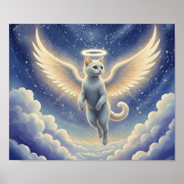 Affiche EtherealWhiteCat2 (Devant)