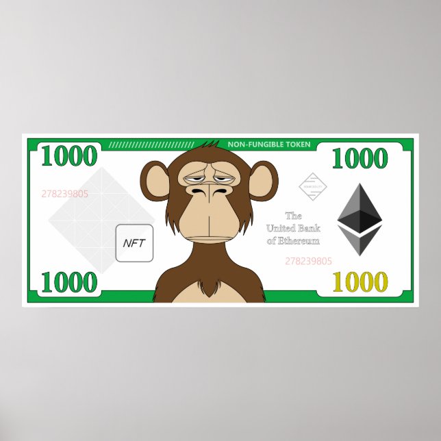 Affiche Ethereum crypto NFT (Bitcoin) (Devant)