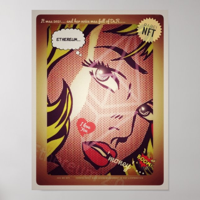 Affiche 'Ethereum Girl' 2021 (Devant)