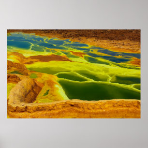 Affiche Ethiopie Erta Ale Active Volcano Afar Région