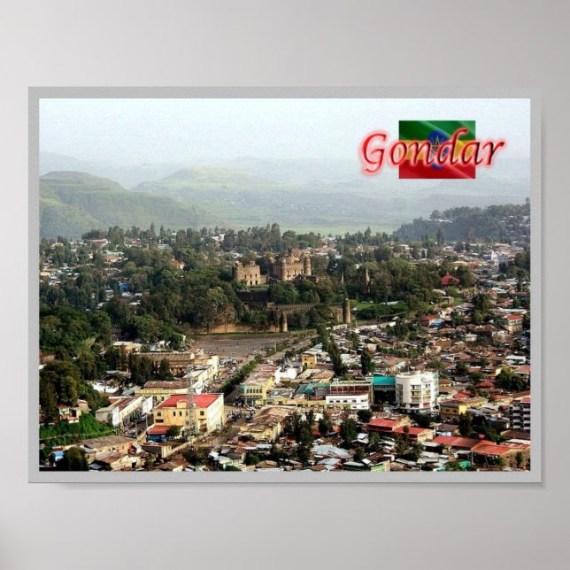 Affiche Éthiopie - Gondar - (Devant)