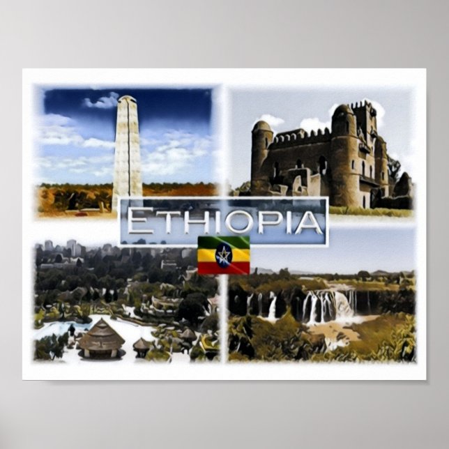 Affiche Ethiopie - Mosaic - (Devant)