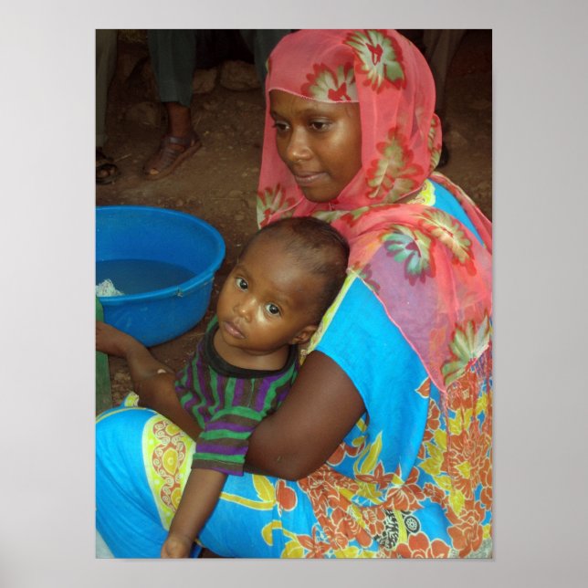 Affiche éthiopienne mère et enfant (Devant)