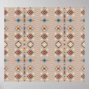 Affiche Ethnique : un motif tribal transparent